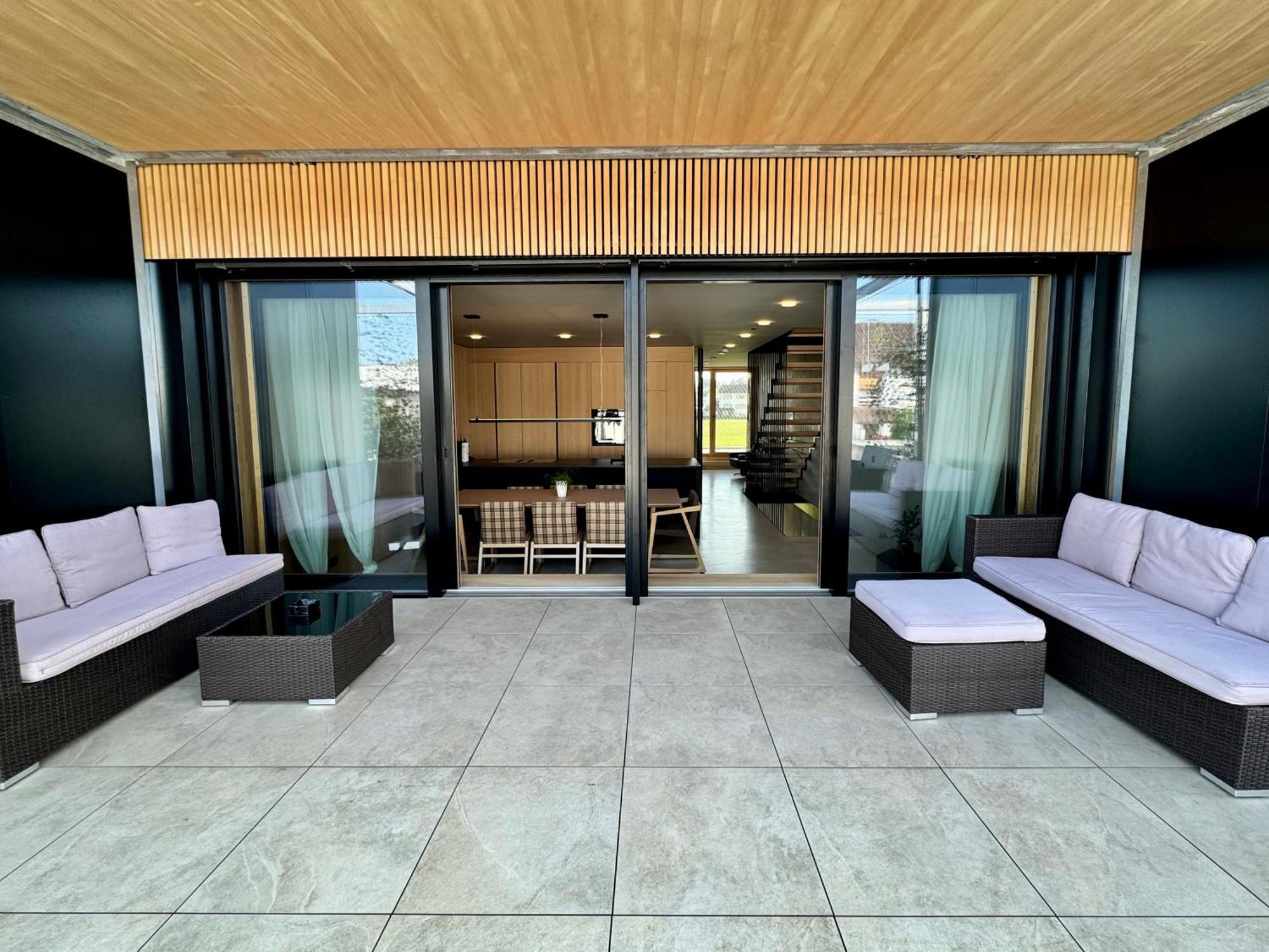Architektenhaus Rhaa Mit Terrassen Altach エクステリア 写真